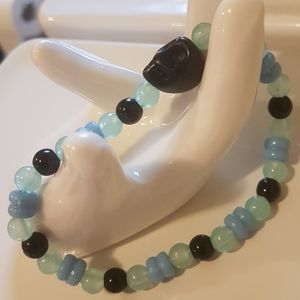 💀 Blue Bones glowing bracelet